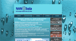 Desktop Screenshot of nanobala.cz
